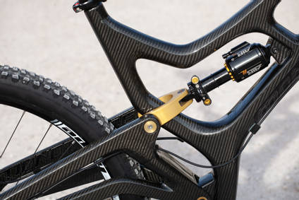 Carbon Fibre Bike Frame Close Up